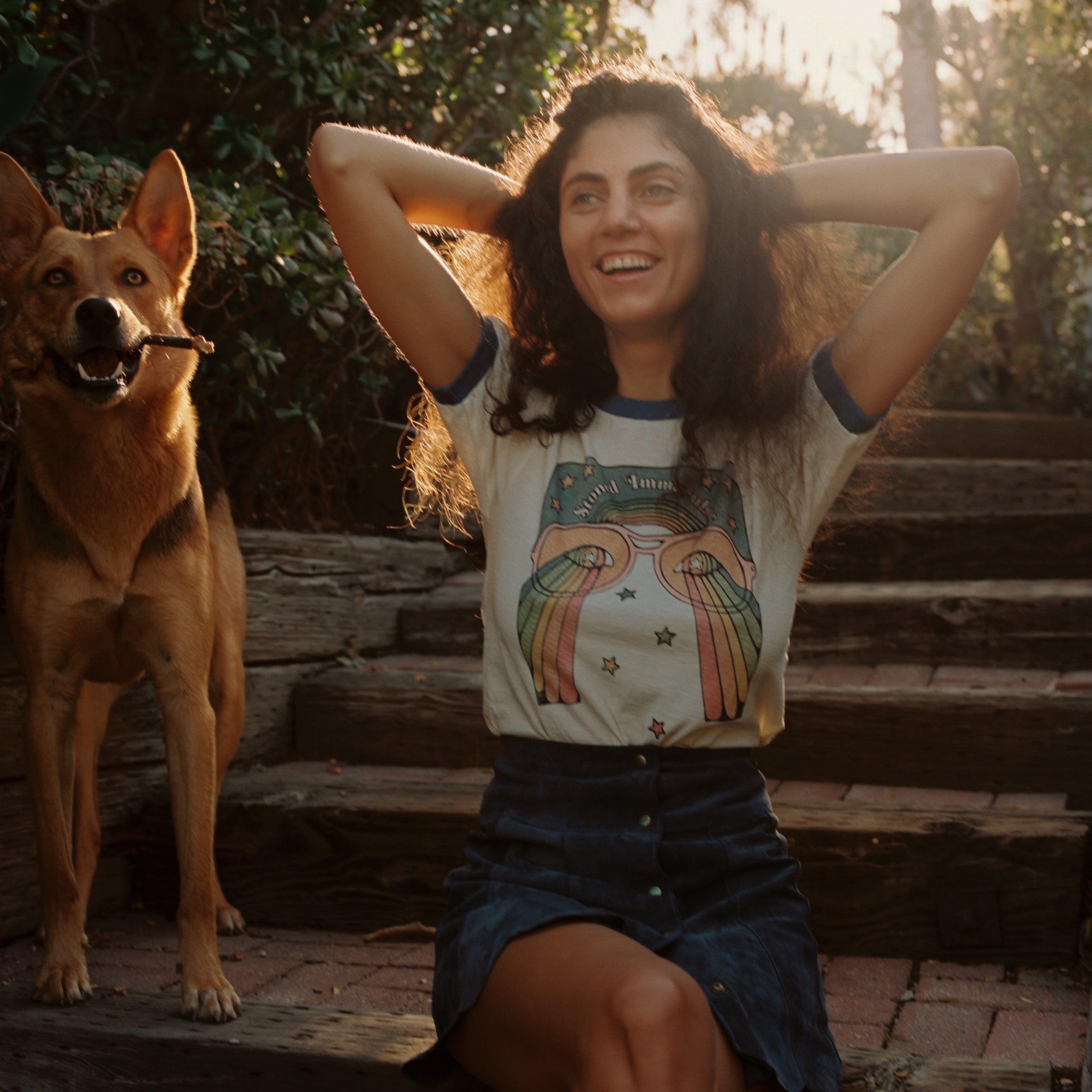 the girl with the kaleidoscope eyes ringer tee - Image 9