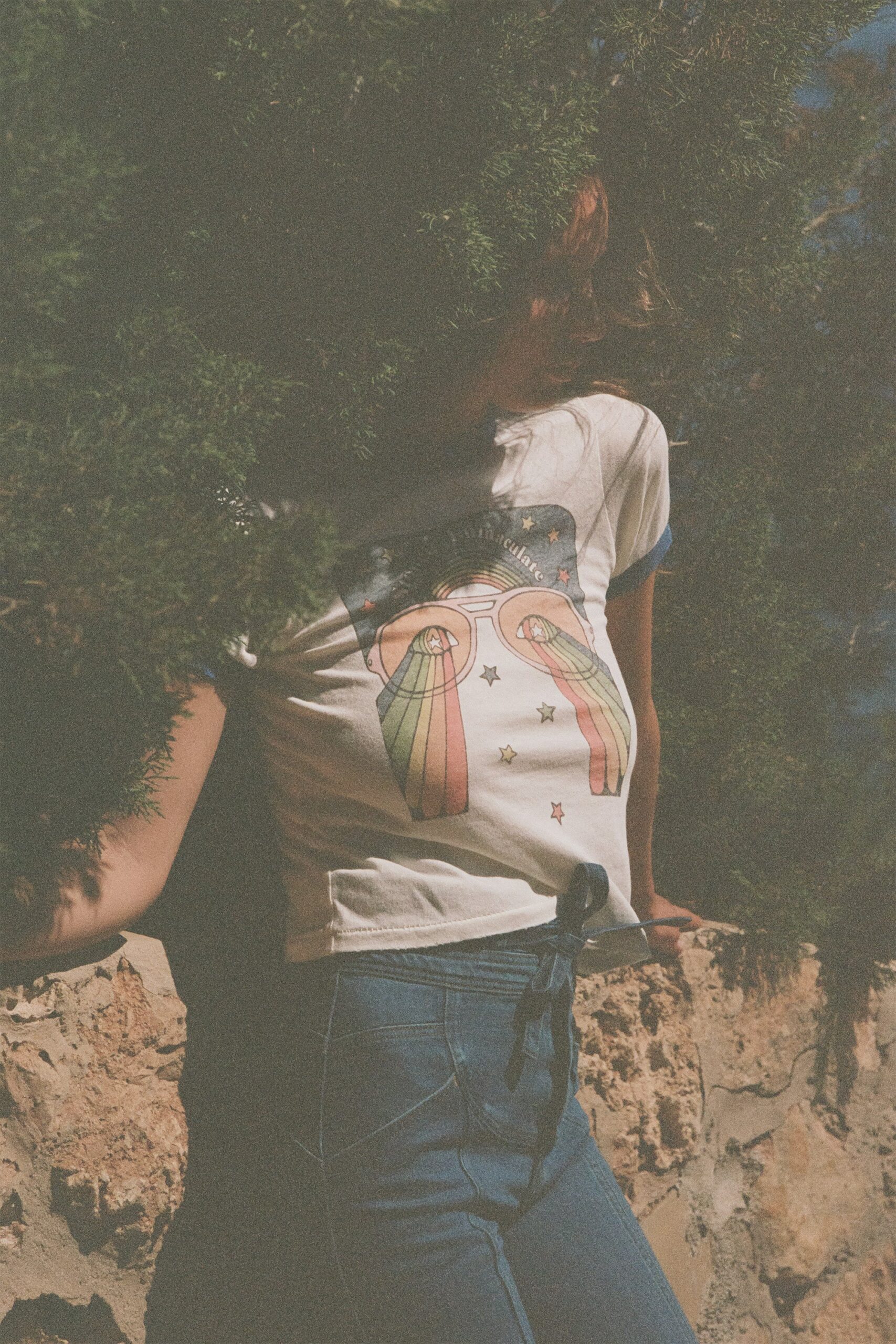 the girl with the kaleidoscope eyes ringer tee - Image 2