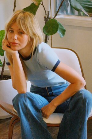 Locals Only ringer in baby blue