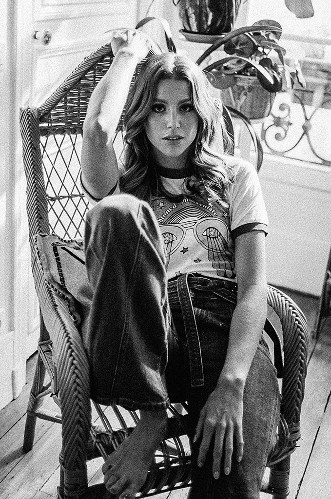 the girl with the kaleidoscope eyes ringer tee - Image 7